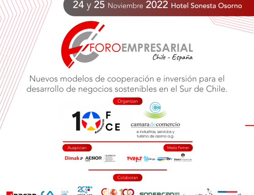Este 24 y 25 de noviembre se realizará inédito Foro Empresarial Chile-España en Osorno